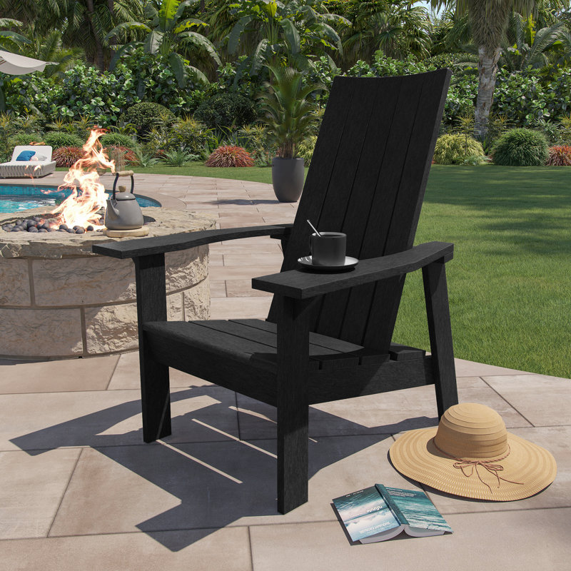Raines Outdoor Adirondack Chair, Black