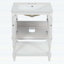 Meuble-lavabo moderne avec lavabo en cÃ©ramique, Ã©tagÃ¨re ouverte et rangement fermÃ©-4232997