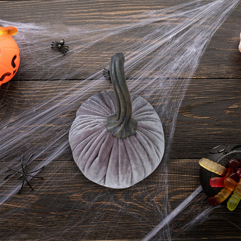 Décoration d'Halloween en velours citrouilles super moelleuses, Coffee