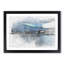 New Jersey Skyline in Abstract - Picture Frame Graphic Art Print-55724914-55724911