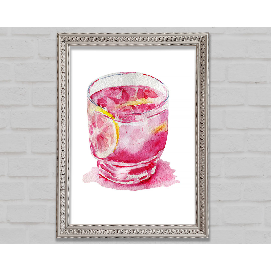 Gerahmtes Leinwandbild Pink Lemonade