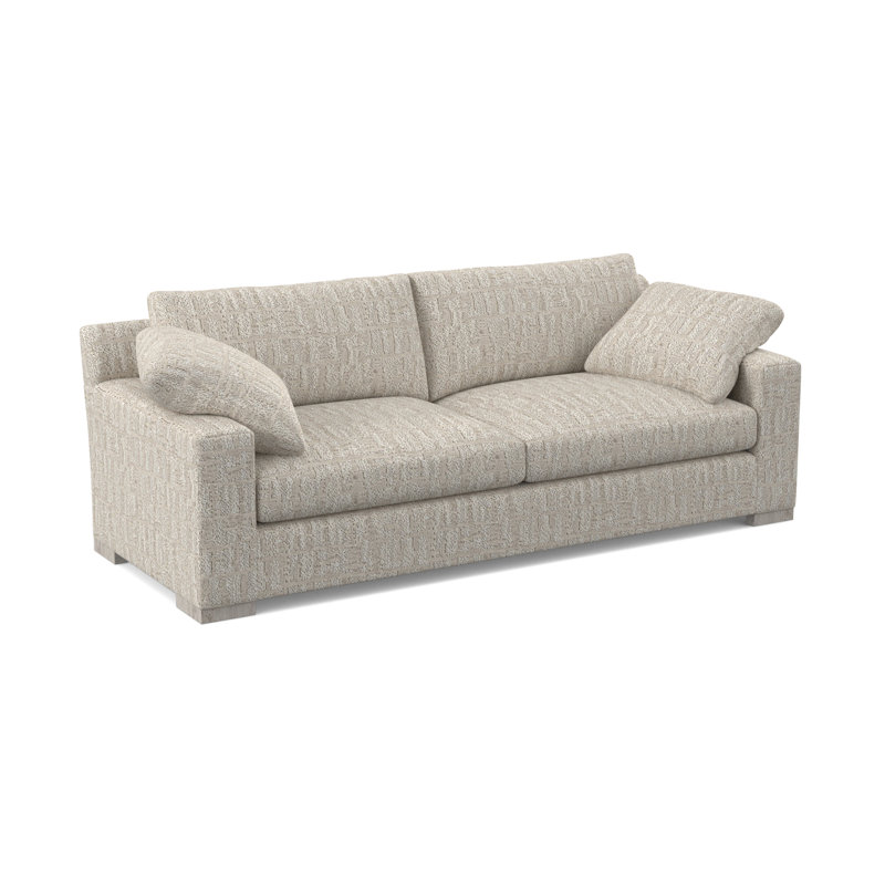 Morgan Sofa, Bisque, White Caps Fog Viscose