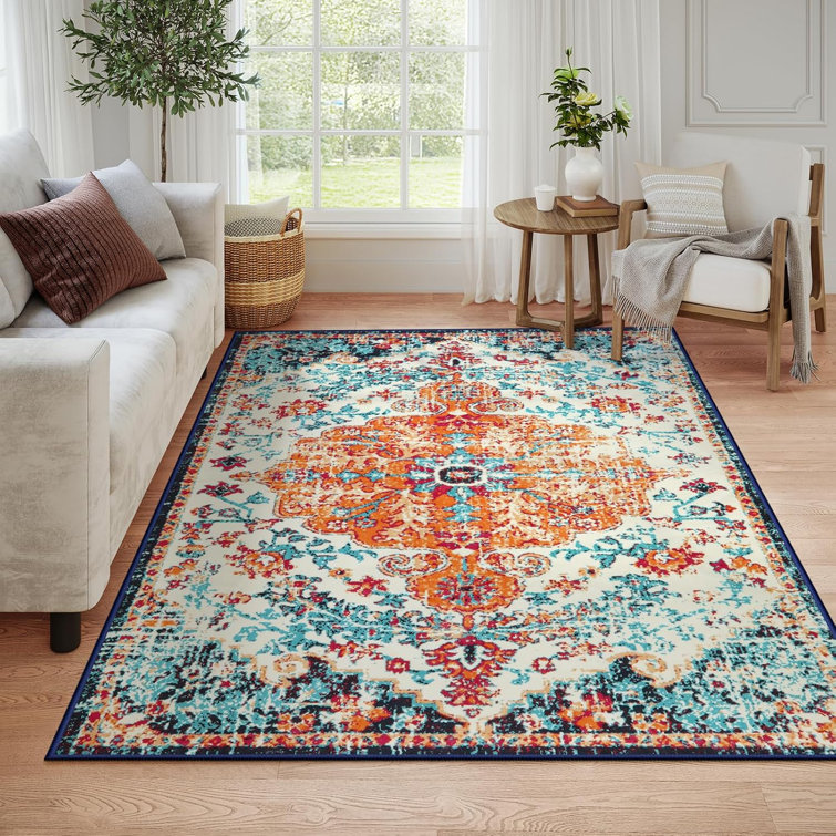 Govan Machine Washable Traditional Tribal Vintage Area Rugs