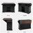 54.9" Kitchen Island with Drop Leaf & Power Outlets, Rolling Kitchen Cart with Barn Doors & Glass Front, Farmhouse Storage Cart for Kitchen & Dining-1662803095