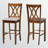 Empower Fabric Upholstered and Wood Bar Stools in Brown/Gray, 47.47'' H X 17.90'' W X 20.63'' D-112527609-112527604