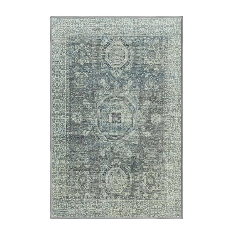 Abstract Indoor Rug, Rectangle 7' x 9'