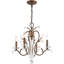 Lustre classique à 4 lumières de style bougie