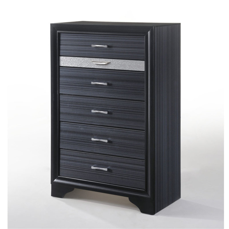 Commode à finition noire Naima
