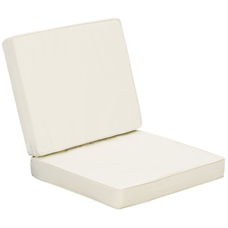 Outdoor Seat Cushion Set, Cream