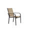 7 ensembles de salle à manger d'extérieur - table rectangulaire brune et 6 chaises pour les meubles de jardin empilables