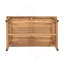 Table basse de patio rectangulaire en bois d'acacia, teck
