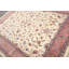 Tapis velouté en laine noué à la main ivoire 7 pi 9 po x 9 pi 10 po