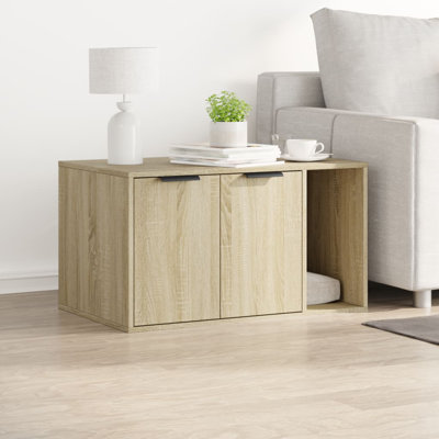 Cat Litter Box Enclosure 80X50x45 Cm Engineered Wood