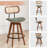 Sirine Swivel Vegan Leather Bar & Counter Stool-986270870