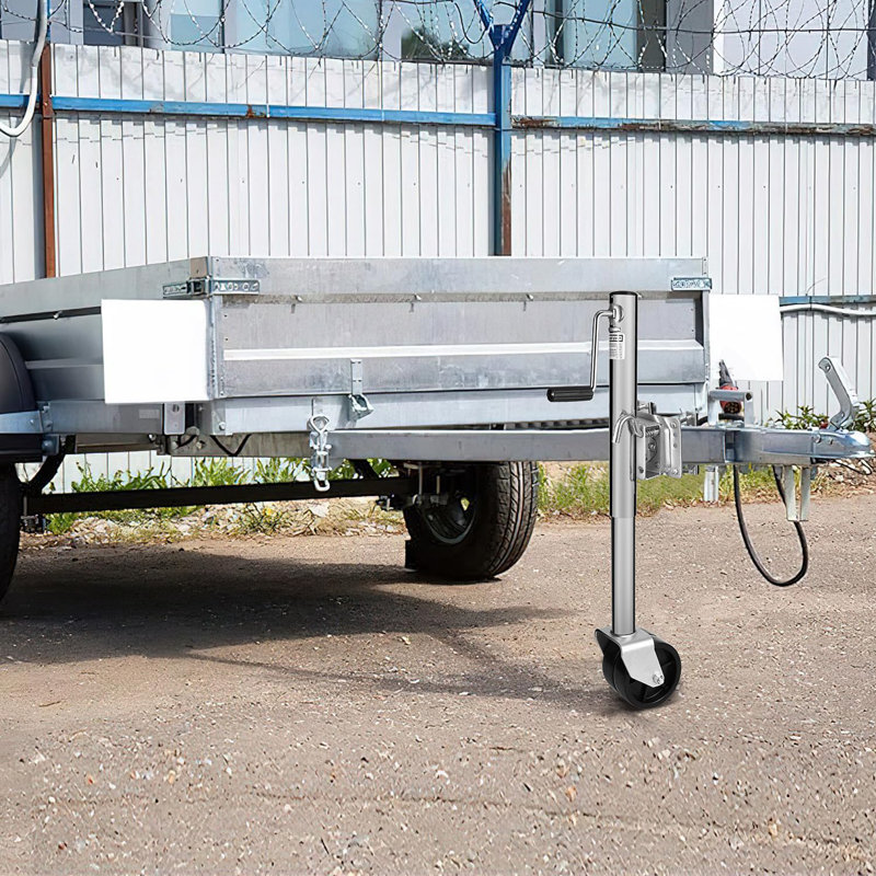 1000 lbs Heavy Duty Swivel Trailer Jack with Dual Wheels – 13" Lift for RV, Boat Trailers & More