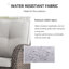 Chaises longues pivotantes en osier avec coussins Esquer-223698211