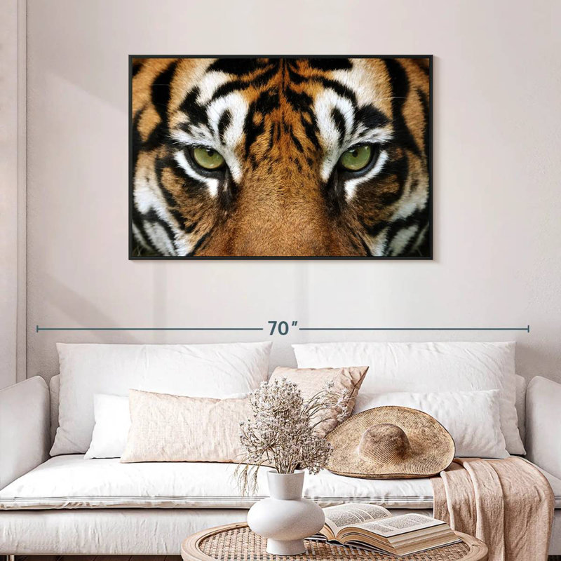 Brampt regard d'un tigre, H 29 po x l 43 po