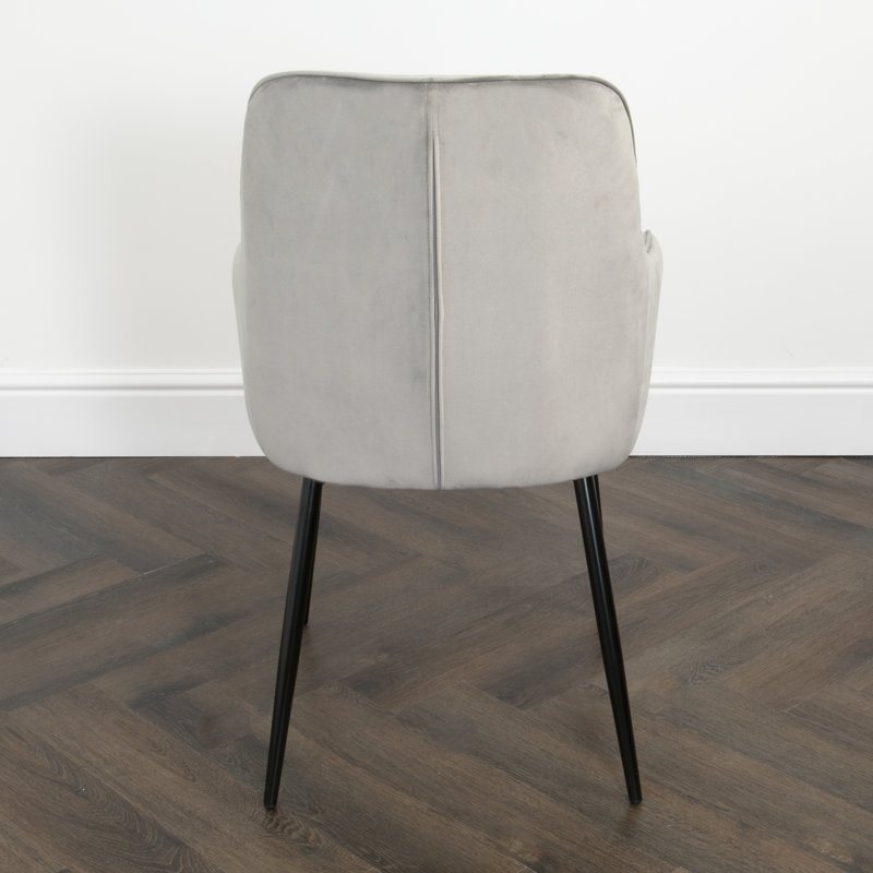 Parkview Tufted Wingback Side Chair, Grey