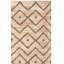 Tapis géométrique en jute tissé à la main Hawes-1458656439