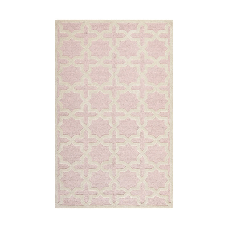 Igna Hand Tufted Wool Geometric Rug, Rectangle 2'6" x 4'