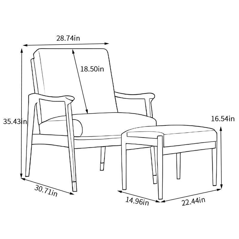 Chaise confortable en similicuir, Similicuir kaki