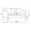 Ensemble de canapé à accoudoirs carrés gris 2 pièces