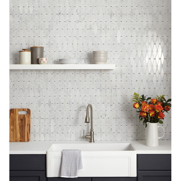 Itona 11'' x 15'' Marble Mosaic Tile & Reviews | Wayfair