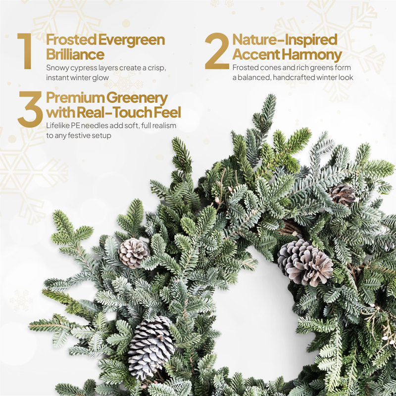 Polyethylene Wreath, 80 (cm) x 75 (cm)