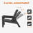 Set Of 2 Adjustable HDPE All Weather Outdoor Adirondack Chair-1070711734
