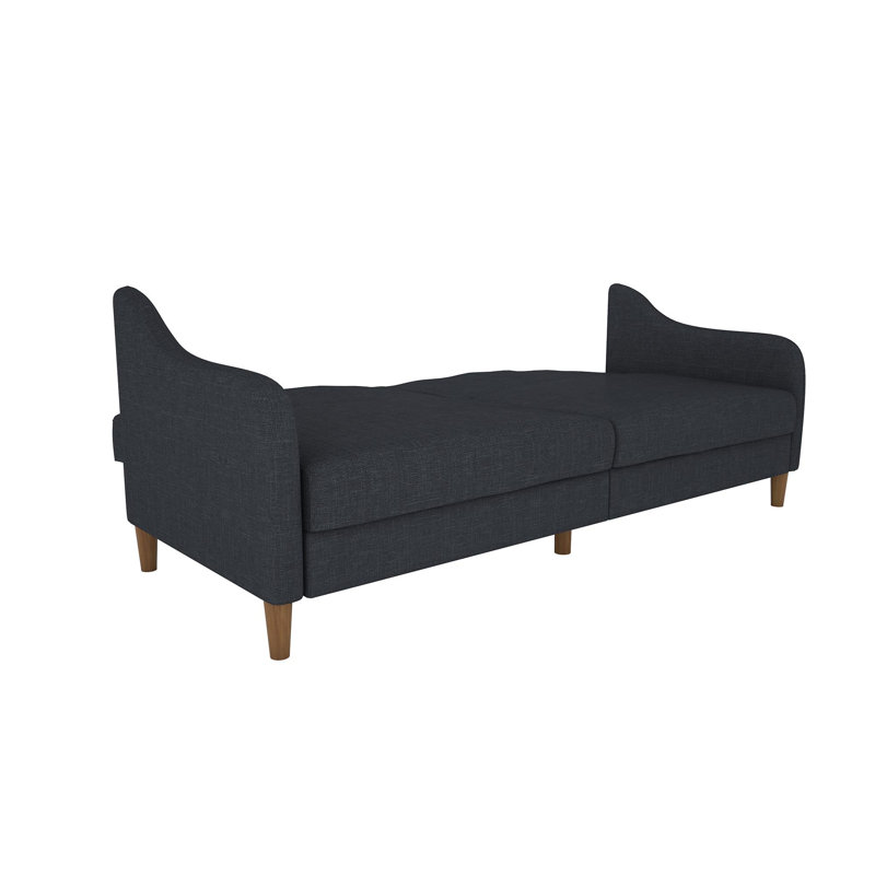 2 Seater Linen Blend Sofa, Navy Performance