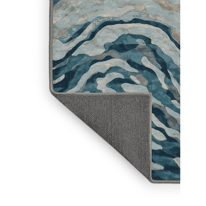 Tapis brun soyeux et moelleux, Rectangle 2 pi x 5 pi