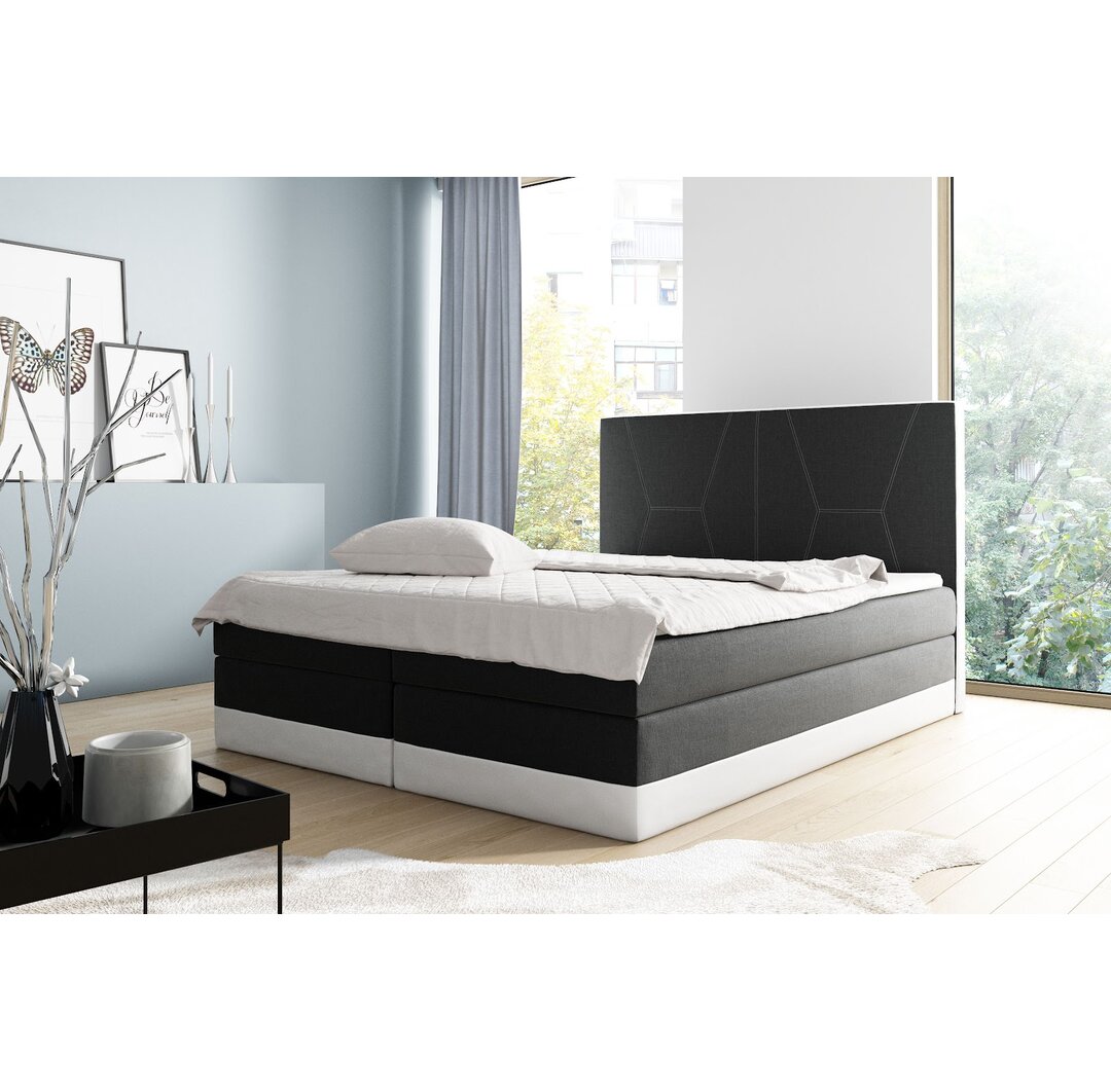 Boxspringbett Armandale mit Topper und Bettkasten