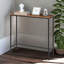 Bystrc Rustic Industrial Wooden Console Table with Storage Shelf Living Room Entyrway Furniture