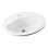 Sanibel Ceramic Circular Drop-In Bathroom Sink with Overflow