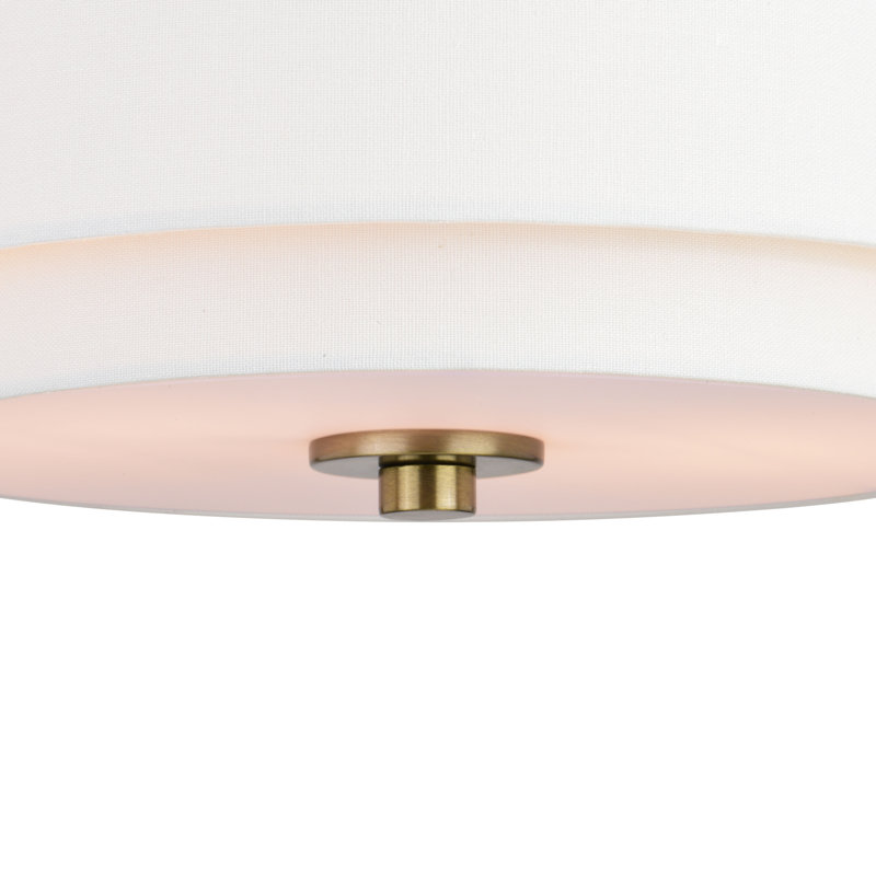 Pateley Poly-Blend Flush Mount, Matte Brass