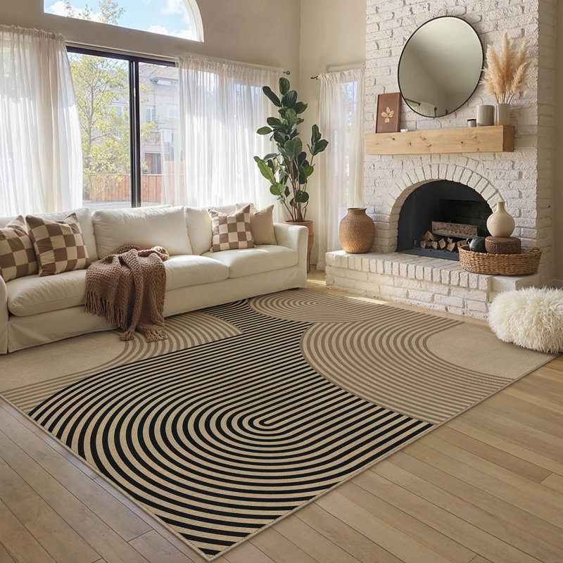 Tapis en lin Linea, Rectangle 7'9" x 9'9"