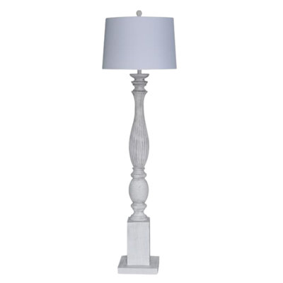 Benzonia 63'' Standard Floor Lamp with 3-Way Switch - Linen Shade