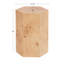 Table d'appoint Hexagon Burlwood