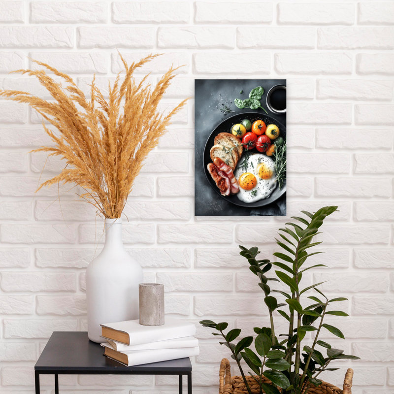 Art mural contemporain cerise, 18" H x 12" W