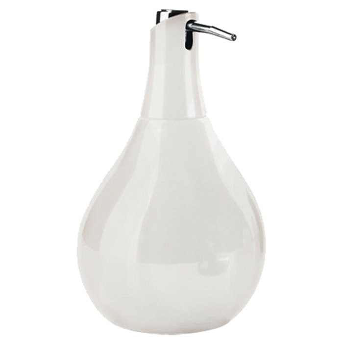 Kelemen Ceramic / Porcelain Soap Dispenser, White
