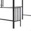 Lit mezzanine simple avec bureau et tablettes
