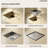 3.94" Square Tile-In Shower Drain with Reversible Cover-111047304