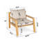 Chaise longue avec coussins Oris