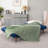 Jolee 70.4" Mid Century Modern Velvet Armless Convertible Futon, Twin Size-1439845802