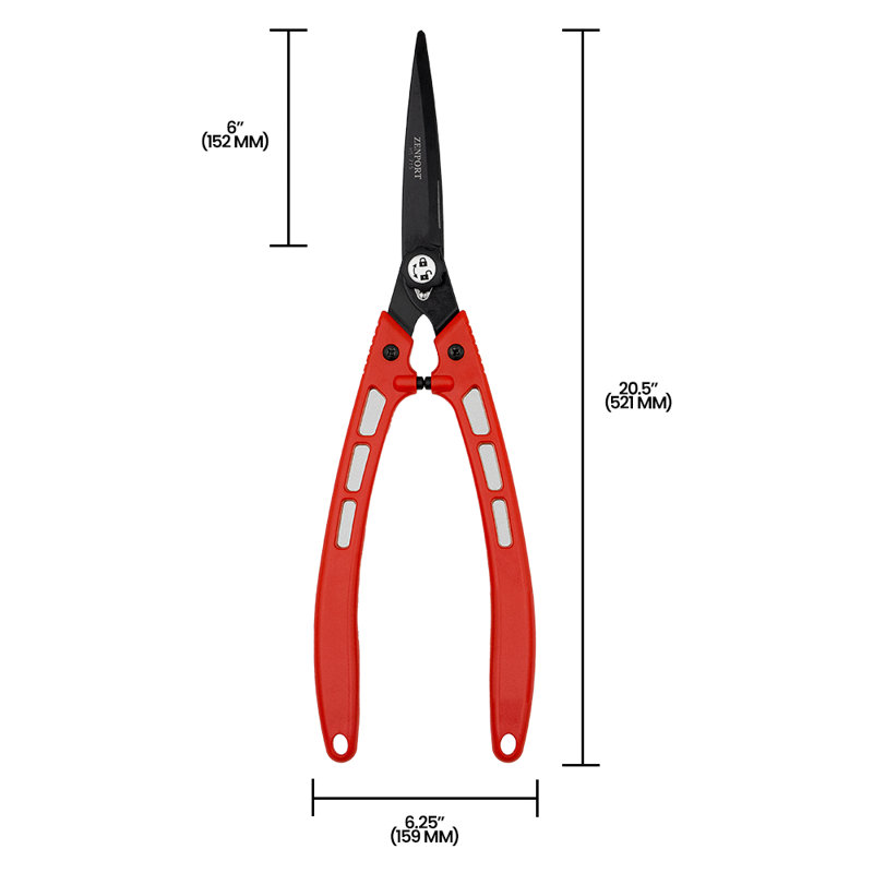Outils de jardinage à haie droite