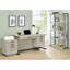 Bureau avec rangement à 3 tiroirs, plateau à clavier réglable, style industriel rustique, gris délavé et gris acier, 30,5 po de hauteur, 60 po de largeur, 23,5 po de profondeur, profondeur du produit, largeur, hauteur, profondeur