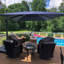 Sharis 108'' Cantilever Navy Umbrella-591464419