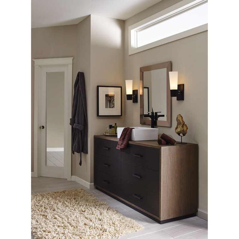 Petworth Dimmable Vanity Light, Black