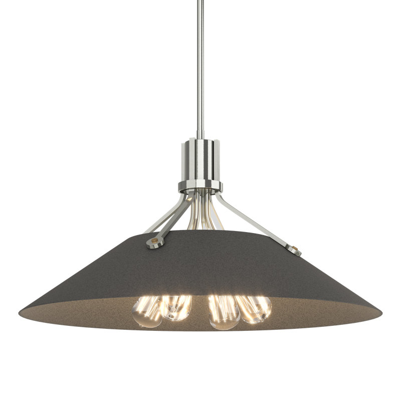 Henry 4 - Light Single Cone Pendant, Sterling, Sterling