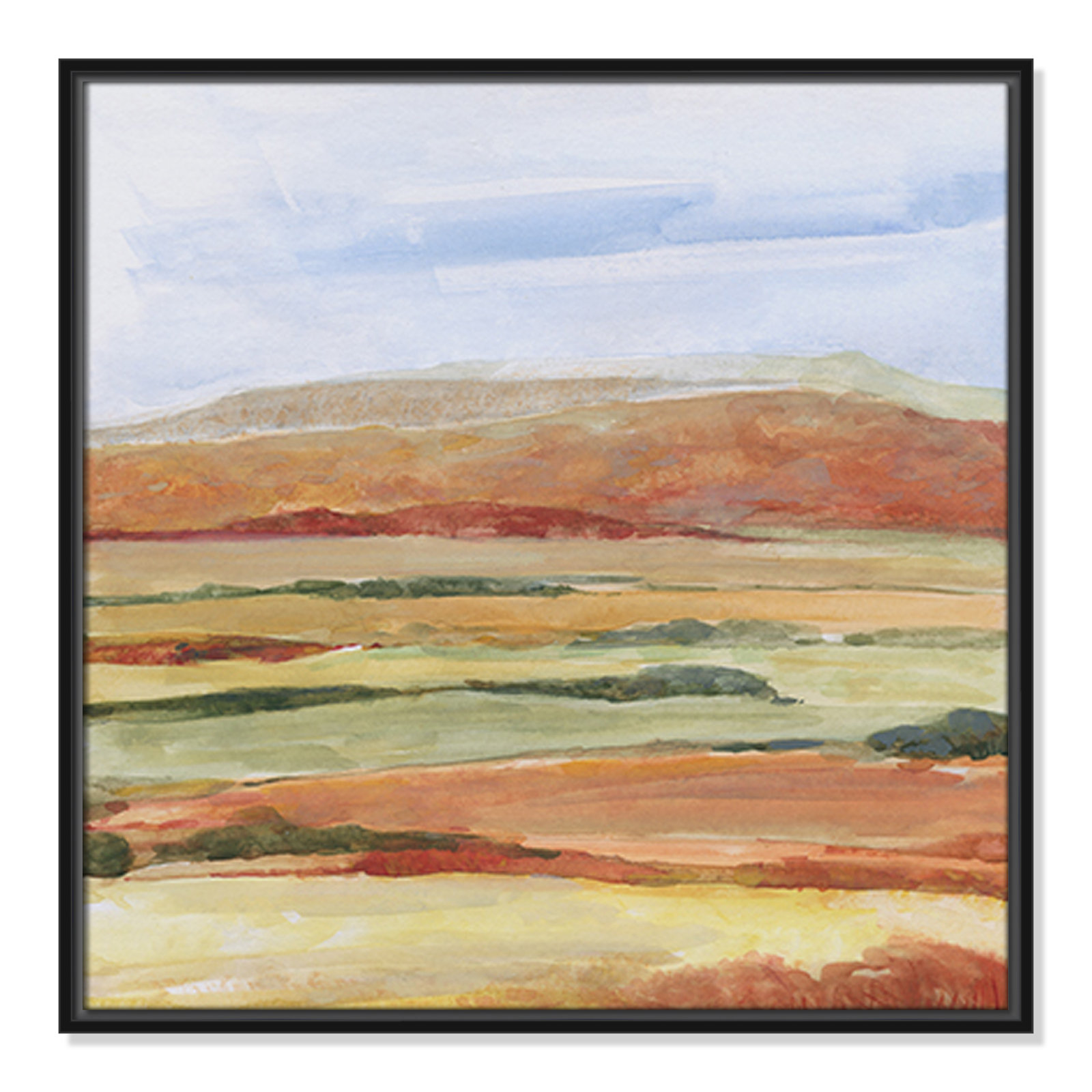 Damali "Sedona Magic" Print by Sally Swatland, 25.5" H x 25.5" W x 2" D, Black